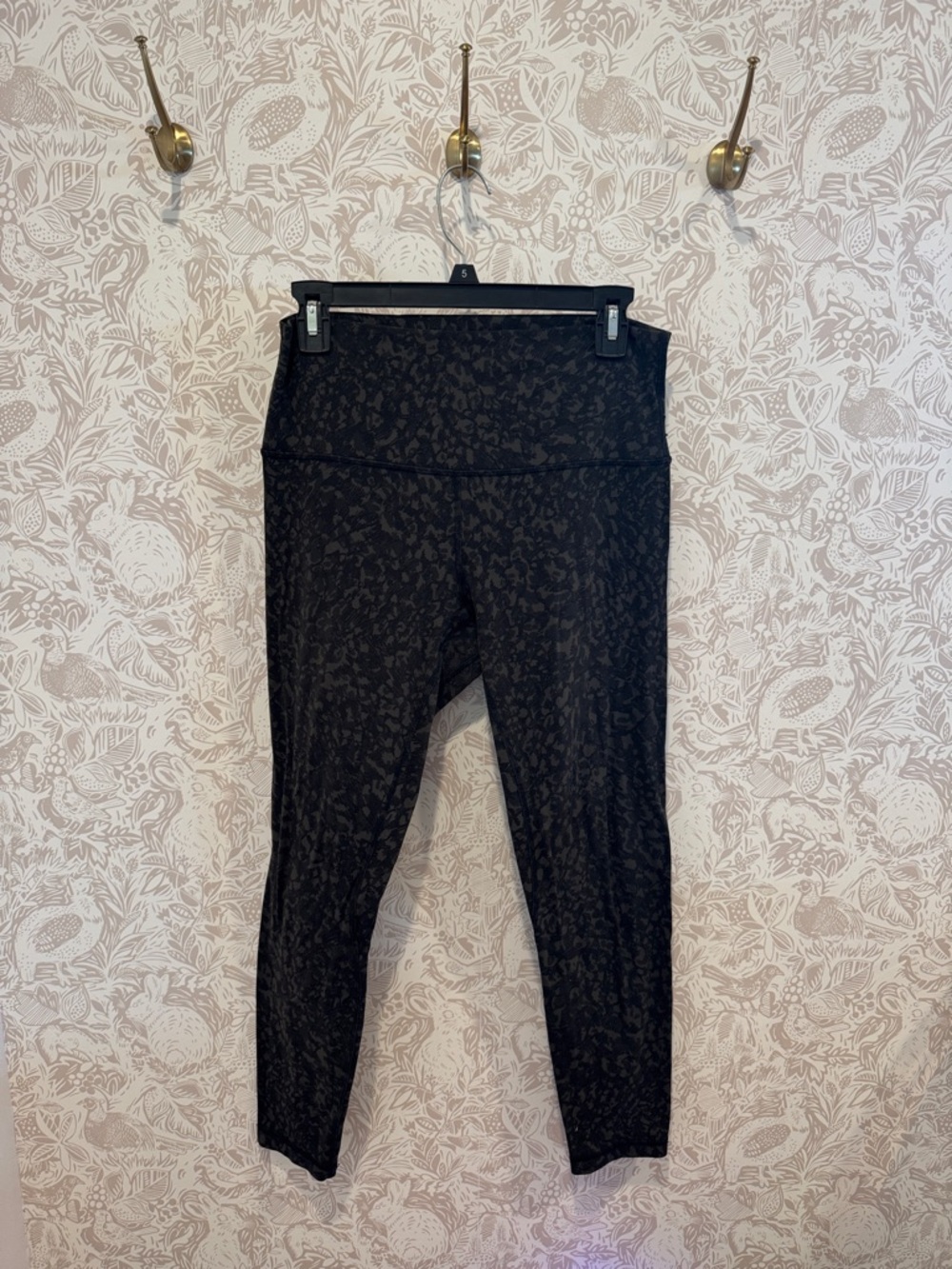Lululemon Black Patterned High-Rise Leggings